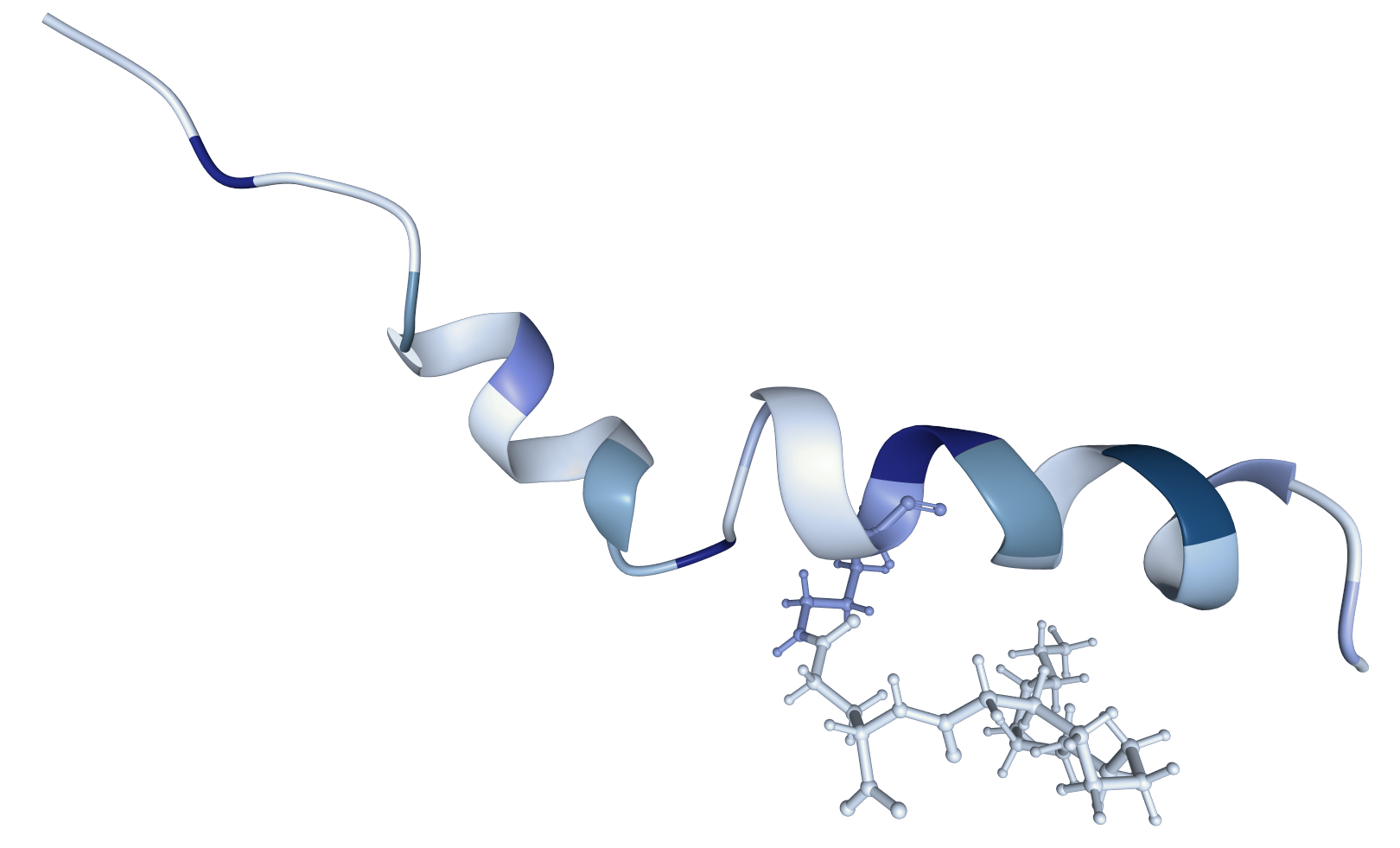 structure representation of Liraglutide