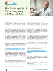 cover image for The evolving role of chromatography in healthcare and industry